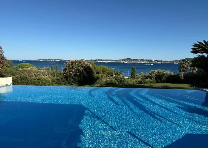 Luxury Seafront With Heated Infinity Pool Grimaud
